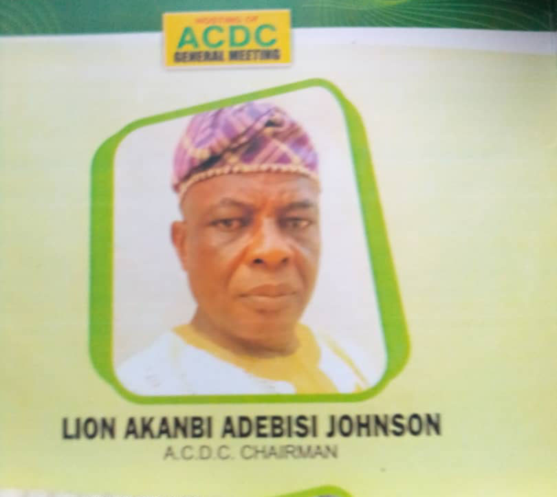 Lion Akanbi, Aseyori ACDC Chairman, passes vote of confidence on Ilupeju Borehole CDA