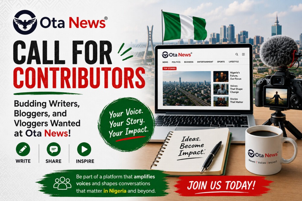 CALL FOR CONTRIBUTORS: Budding Writers, Bloggers, and Vloggers Wanted at Ota News!